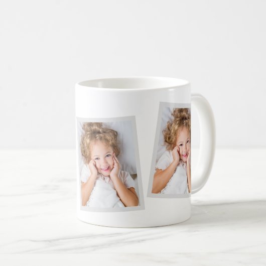 Xoxo Herz Happy Valentine's Day Zwei-Foto-Kaffee  Kaffeetasse (VorderseiteRechts)