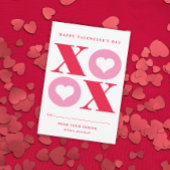 Xoxo Herz-Klasse Valentine-Tageskarte Einladung