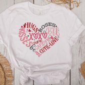 XOXO Herz Liebe & Kisses Valentinstag T-Shirt