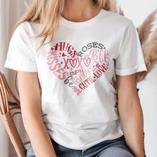 XOXO Herz Liebe & Kisses Valentinstag T-Shirt