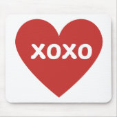XOXO Herz-Maus-Pad Mousepad (Vorne)