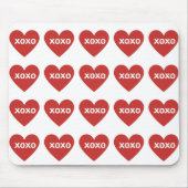 XOXO Herz-Maus-Pad Mousepad (Vorne)
