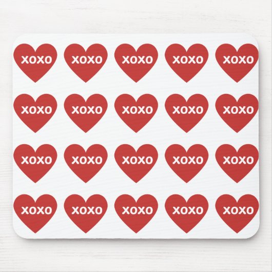 XOXO Herz-Maus-Pad Mousepad (Vorne)