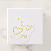 Xoxo Herz Metallic Print Geschenkanhänger (Mit Box)
