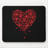 XOXO Herz Mousepad (Vorne)