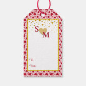 XOXO Herz Niedlich und spielerisch Geschenkanhänger (Rückseite)