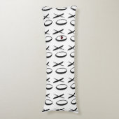 XOXO Herz Seitenschläferkissen (Vorderseite Vertikal)