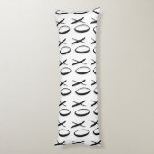 XOXO Herz Seitenschläferkissen (Rückseite (Vertikal))