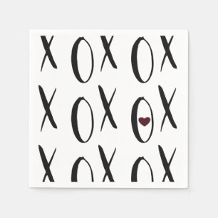 XOXO Herz Serviette