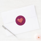 XOXO Herz-Sticker Runder Aufkleber (Umschlag)
