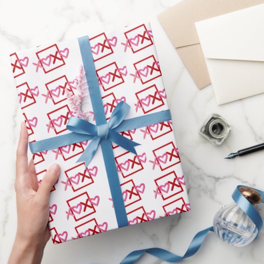 XOXO Herz Valentinstag Liebe Geschenkpapier (Schenken)