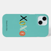 "XOXO" Herz Valentinstag Minze Grün Case-Mate iPhone Hülle (Rückseite (Horizontal))