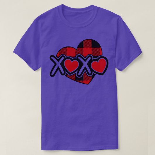 XOXO Herz Valentinstag T-Shirt (Design vorne)