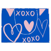XOXO-Herzen Große Geschenktasche Geschenktüte (Vorderseite)