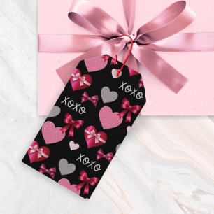 XOXO Herzen und Schleifen Valentinstag Geschenkanhänger