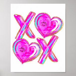 Xoxo Herzen Valentinstag Frauen Mädchen Vday  Poster