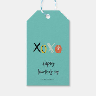 "XOXO" Herzen Valentinstag  Mintgrün Geschenkanhänger