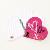 XOXO Herzform Notizbuch (Innenseite)