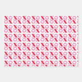 XOXO Herzmuster Geschenkpapier Set (Vorderseite)