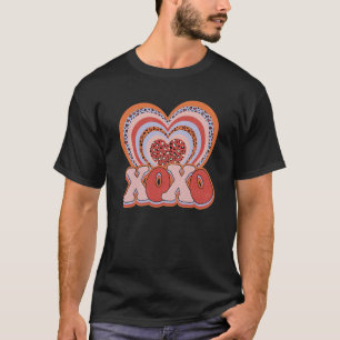 XOXO Herzschlager und Kisses Valentinstag Groovy L T-Shirt