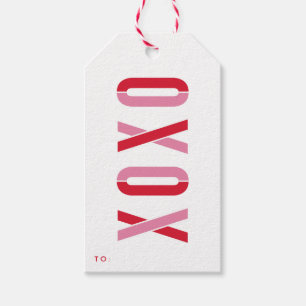 XOXO Holiday gift tags Tags Pack mit Geschenketi Geschenkanhänger