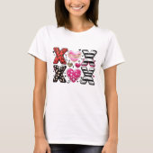 XOXO hört trendy Liebe & Hugs Design T-Shirt (Vorderseite)