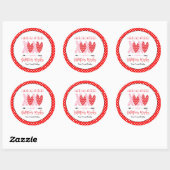 XOXO Hugs and Kisses Valentinstag Runder Aufkleber (Blatt)