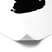 XOXO Hugs & Kisses | Brush Typograf Poster (Ecke)