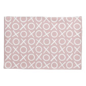XOXO Hugs & Kisses Dusty Pink Cute Modern Pattern Kissenbezug (Rückseite)