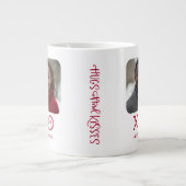 XOXO Hugs Kisses Personalisiertes Foto Jumbo-Tasse (Vorderseite)