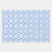XOXO Hugs & Kisses Valentine's Day Pink Blue Green Geschenkpapier Set (Vorderseite 2)