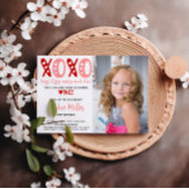 XOXO Hugs & Kisses Valentinstag 1. Geburtstag Einladung