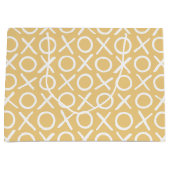 XOXO Hugs & Kisses Yellow Birthday Brush Script Große Geschenktüte (Vorderseite)