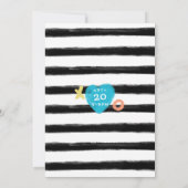 XOXO Hugs, Liebe & Kisses Kinderdusche Einladung (Rückseite)