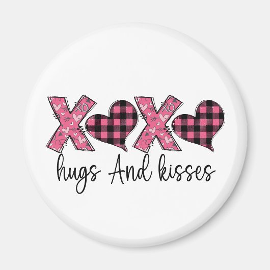 Xoxo Hugs und Kisses Magnet (Vorne)