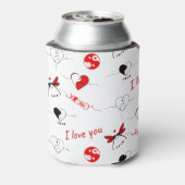 XOXO, ich Liebe Sie und Herzen Dosenkühler (Kanne Rückseite)