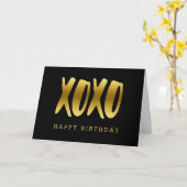 XOXO Imitat-Goldalles- Gute zum Karte (Gelbe Blume)