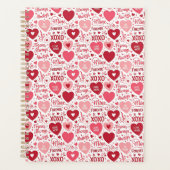 XOXO & Immer Mein Pink Rot Planer (Vorderseite)