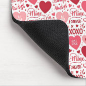 XOXO & Immer Mein Rosa Rot Mousepad (Ecke)