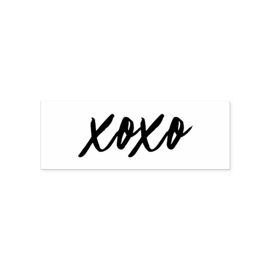 Xoxo in Moderne Skripttypografie Permastempel (Design)
