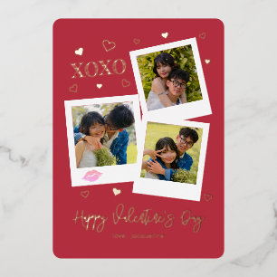 XOXO Instant Foto Valentinstag-Stil Folien Feiertagskarte