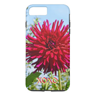 XOXO iPhone 7 Hüllen rosarote Dahlie-Blumen-Liebe