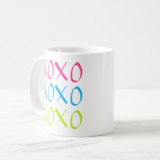XOXO KAFFEETASSE (Vorderseite Links)