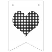 Xoxo kariert Karo & Rotherz Valentin Dekoration Wimpelkette (Erste Fahne)