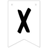 Xoxo kariert Karo & Rotherz Valentin Dekoration Wimpelkette (Dritte Fahne)