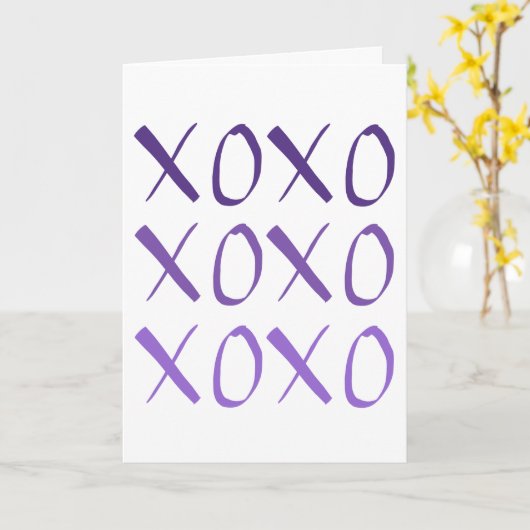 XOXO KARTE (Gelbe Blume)