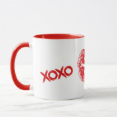 Xoxo Kiss Heart Kiss Lips Tasse (Links)
