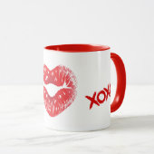 Xoxo Kiss Heart Kiss Lips Tasse (VorderseiteRechts)