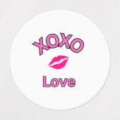 Xoxo Kisses 2024 Etiketten (Design 1)