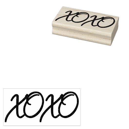 XOXO Kisses and Hugs - Script Gummistempel (Stempel)